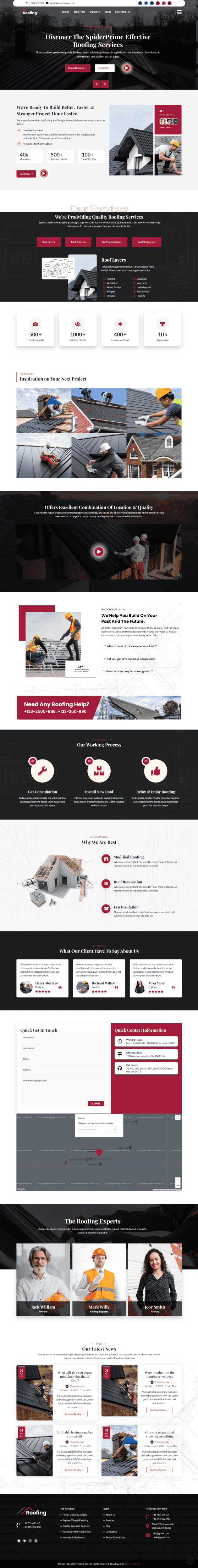 Create a Perfect Roofing Website in Minutes With Our Business Roy Pro Theme