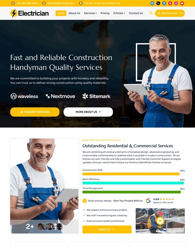 Build Professional Construction Websites in Minutes — Spark Construction Theme
