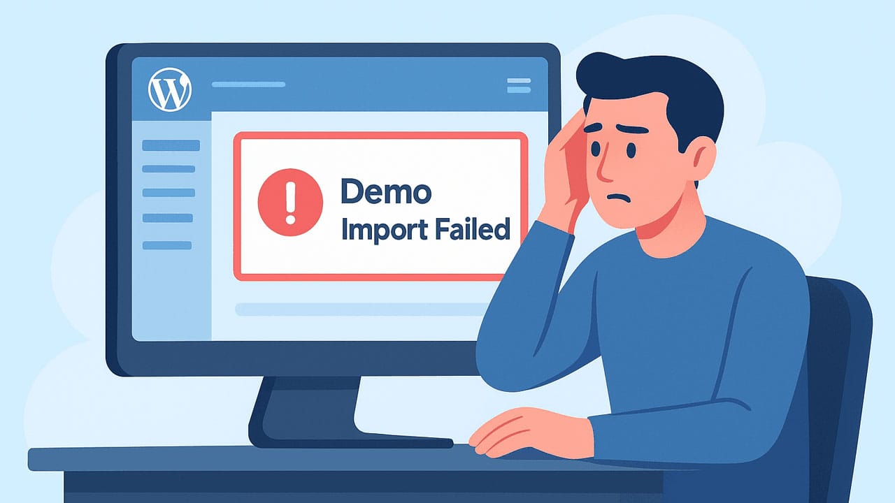 WordPress Demo Import Failed – How to Fix Demo Import Errors Quickly