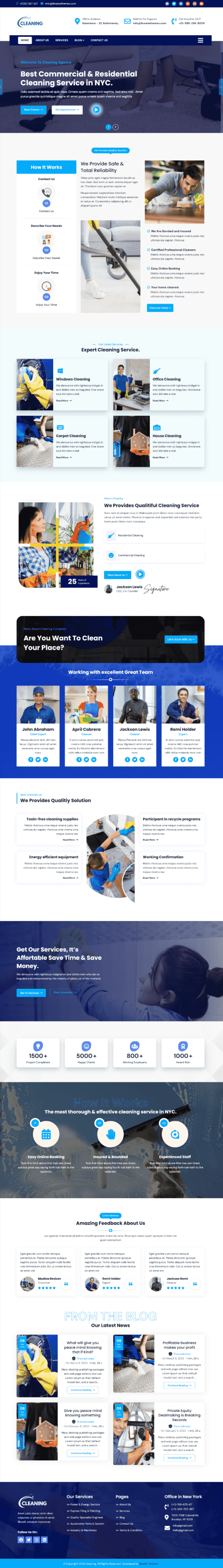 Create a Perfect Cleaning Website in Minutes With Our Business Roy Pro Theme
